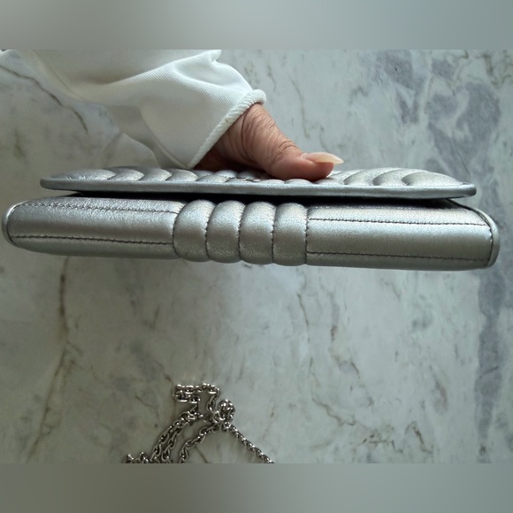 Prada Diagramme metallic long wallet - Picture 10 of 14